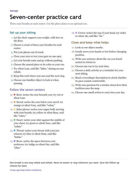 The cover of Seven-center practice card